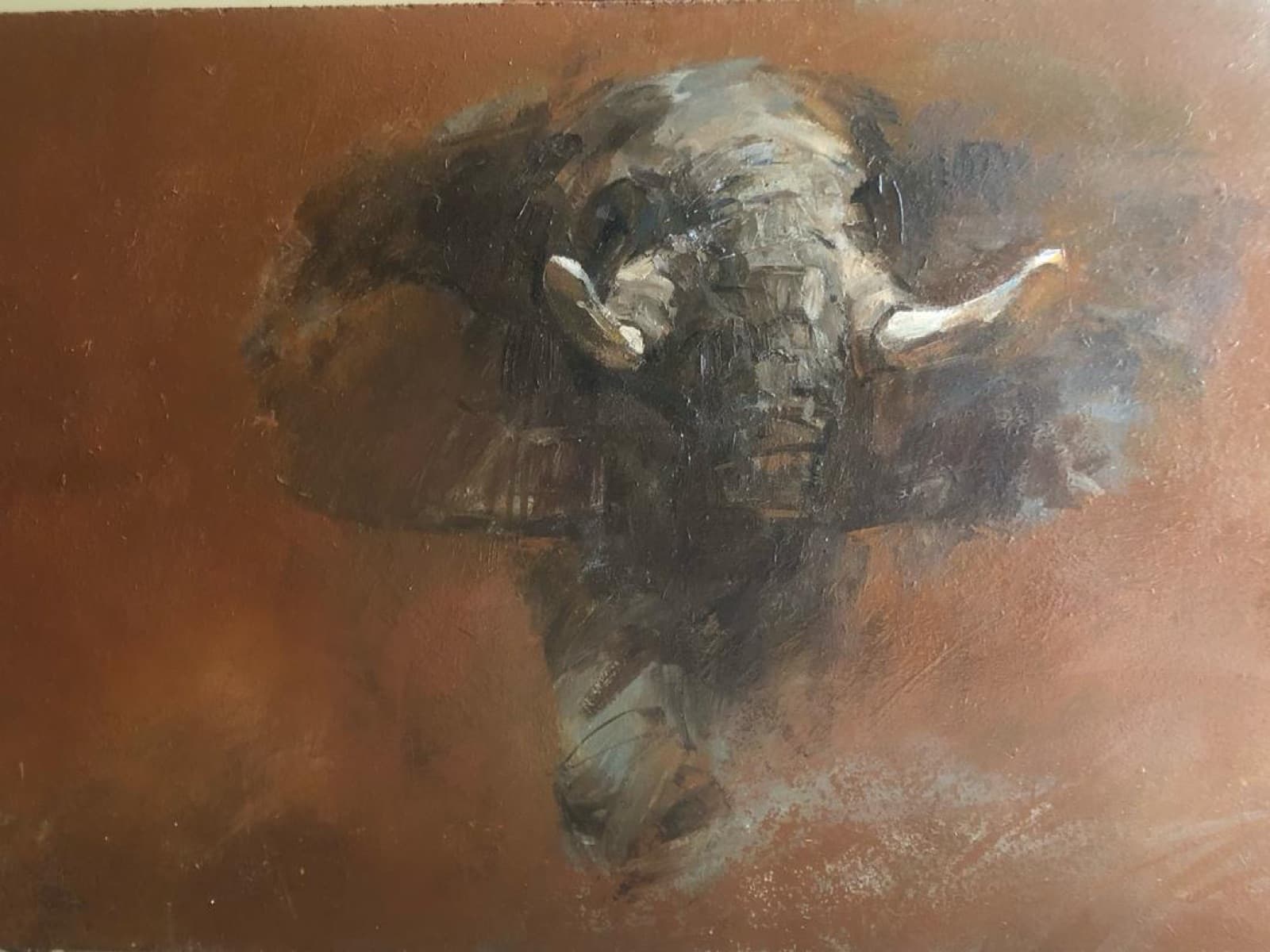 Elephant — original painting by Andrew Baldry